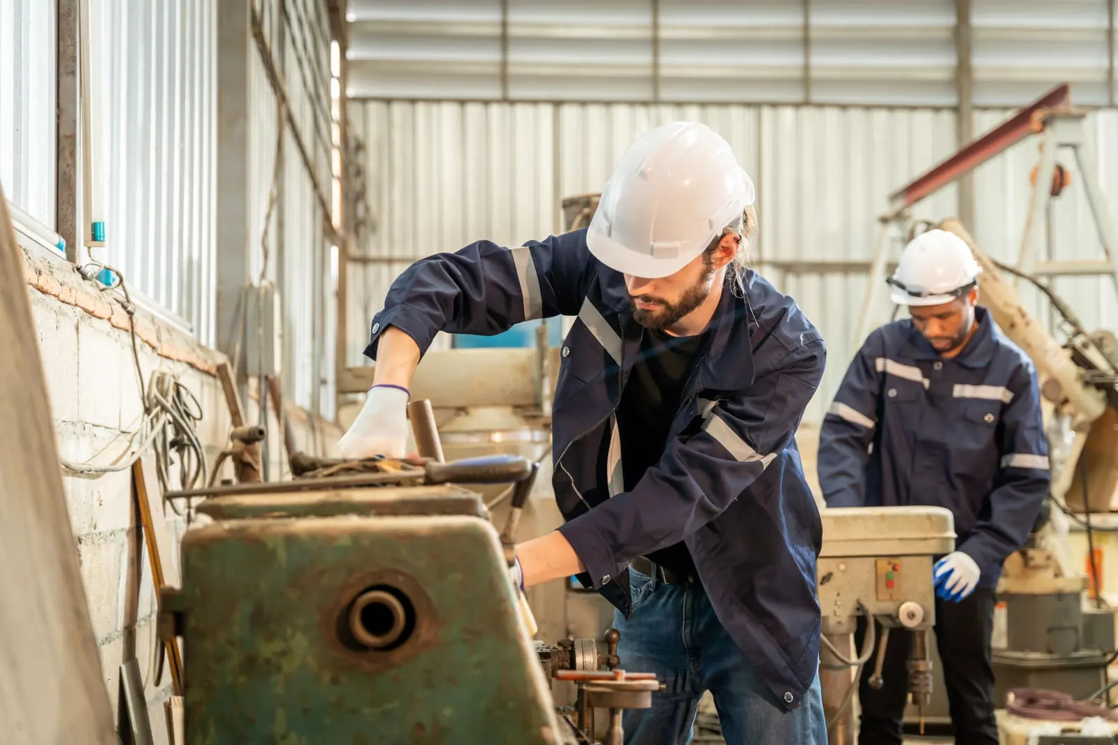 Manufacturing team maintaining ISO quality standards